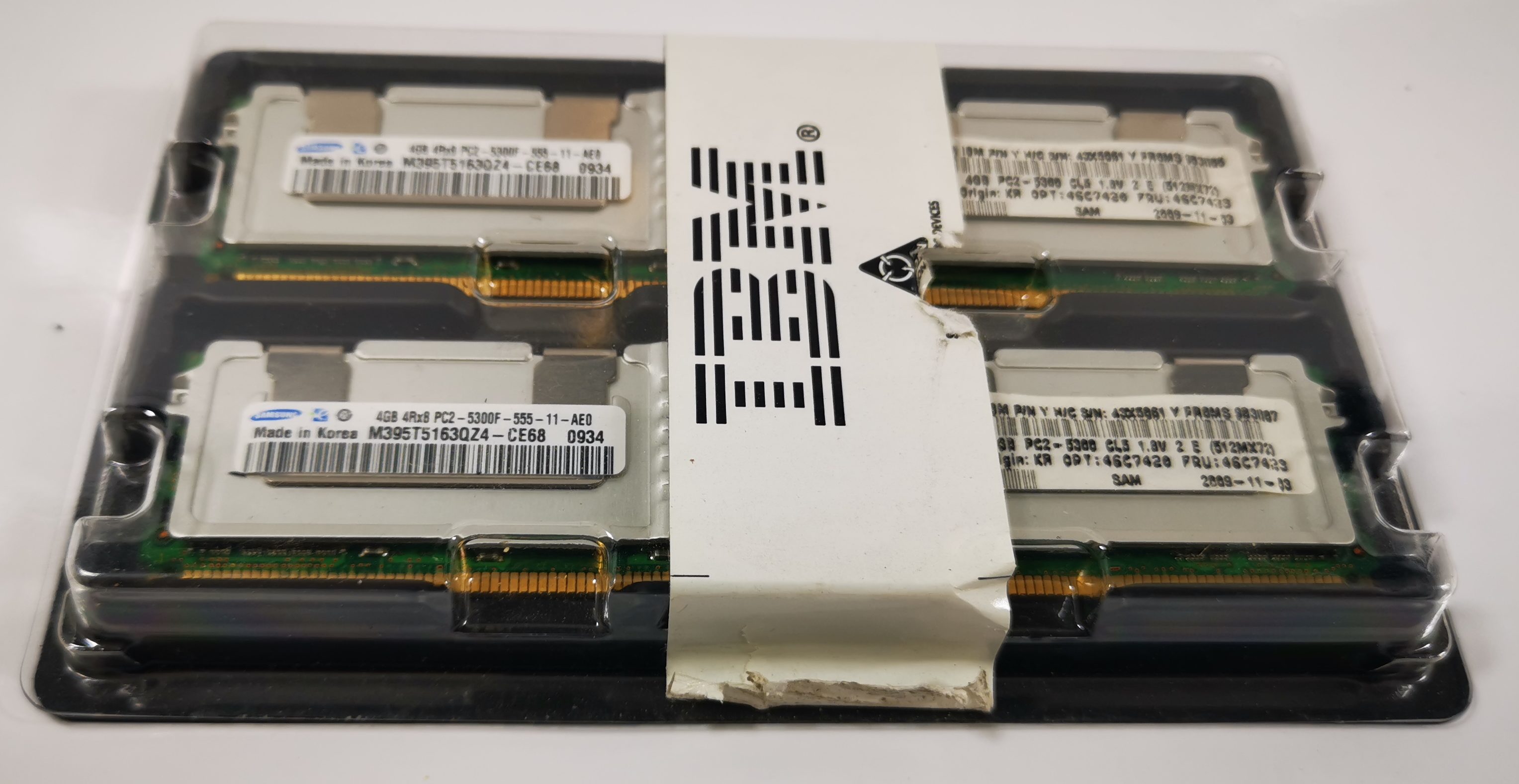 IBM/Samsung 4GB DDR2 RAM - 4Rx8 PC2-5300F-555-11 - Matched Pair