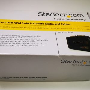 StarTech 2 Port USB KVM Switch Kit with Audio and Cables - SV211KUSB