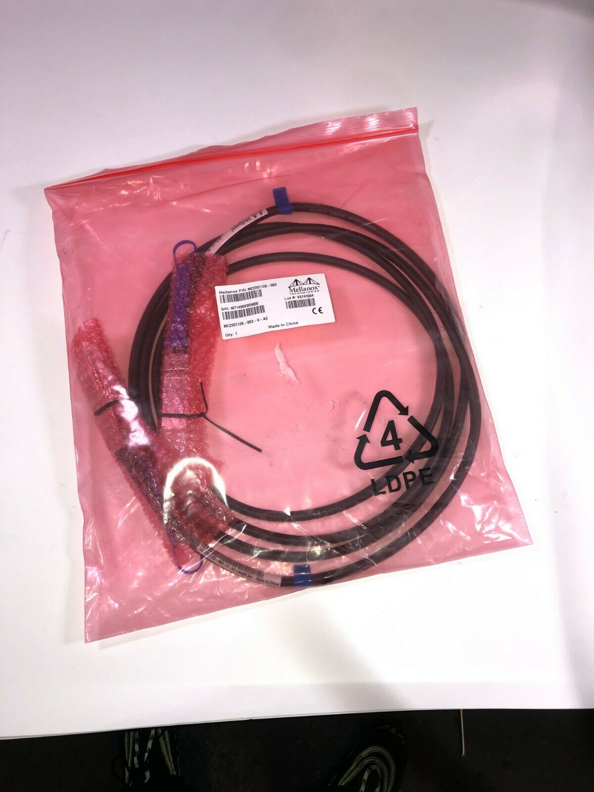 Mellanox 3M 56GB/s QSFP VPI FDR InfiniBand Direct Attach Copper Cable